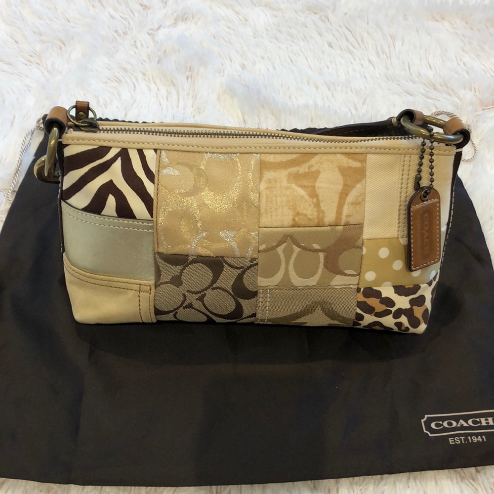 🔥Don’t Miss This Deal!!!  Coach Khaki Patchwork
